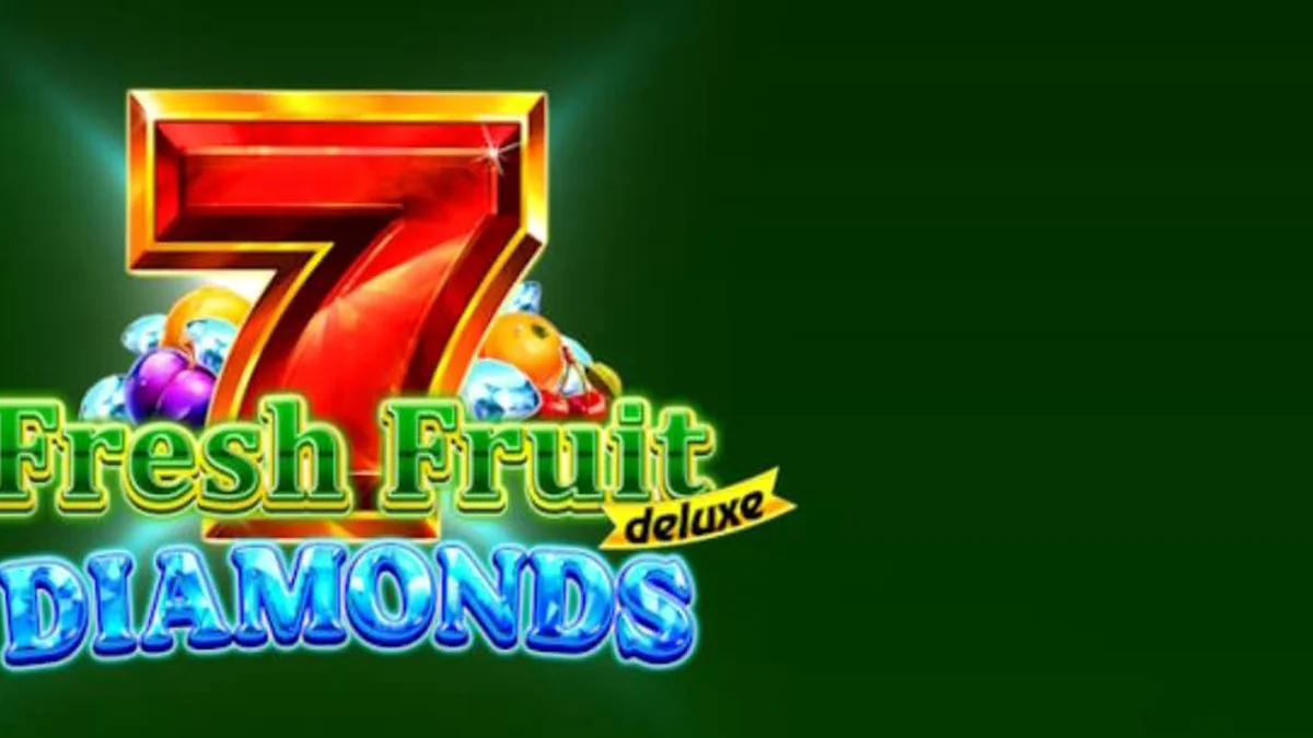 Fresh Fruit Deluxe Diamonds স্লট গেমের ইন্টারফেস এবং রঙিন ফলের প্রতীকসমূহ